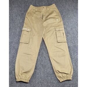 Converse Woman's Cargo Jogger Beige Khaki Hiking Outdoor Skate Pants Size 28